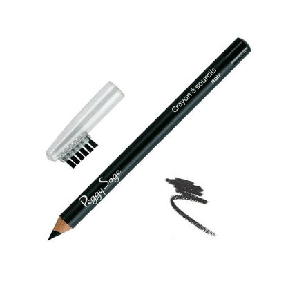 Creion pentru sprâncene Peggy Sage, Black Eyebrow Pencil, negru