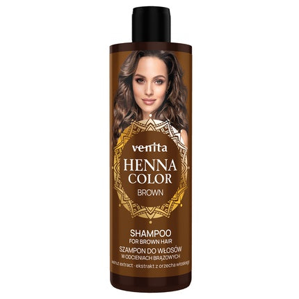 Șampon colorant păr brun, Venita Henna Color Brown, 300ml