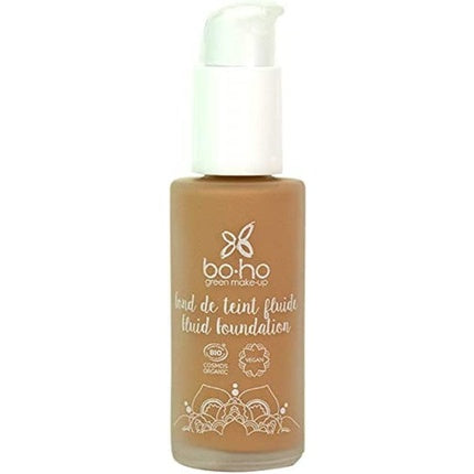 Fond de ten lichid Boho Green Makeup, 30ml, culoare Caramel