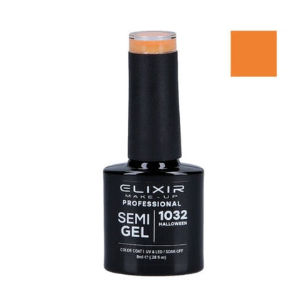 Elixir Hybrid Nail Polish 1032 Halloween, 8 ml, Culoare Neagră
