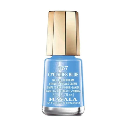 Lac de unghii Mavala Cyclades Blue 167, albastru, 5 ml