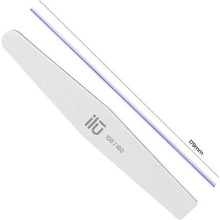 Pilă unghii, Tb Tools For Beauty, trapezoidală, alb