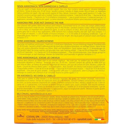 Vopsea păr, Sanotint, castaniu natural, 125ml