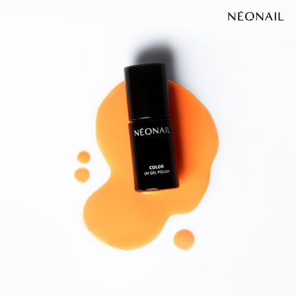 Ojă gel UV, Néonail, 7.2ml, portocaliu cu sclipici