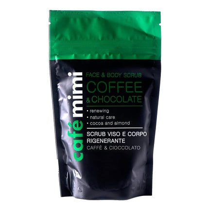 Exfoliant față și corp, Cafe Mimi, ciocolată și migdale, 150g