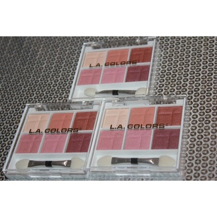 Paletă Umbre Ochi L.A. Colors, Ces463, Tonuri Roșu și Nude