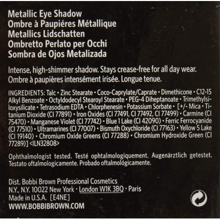 Bobbi Brown Metallic Eye Shadow Champagne Quartz, 2.8 g