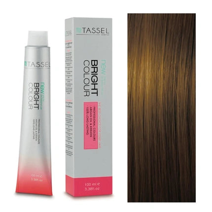 Vopsea de păr Eurostil Bright Colour Nuanța 77 Brun Mediu, Tub 100 ml