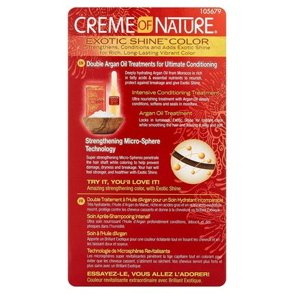 Vopsea de păr, Creme Of Nature, Moroccan Argan Oil, negru intens