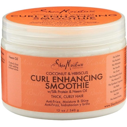 Cremă păr, Shea Moisture, coconut și hibiscus, 340g