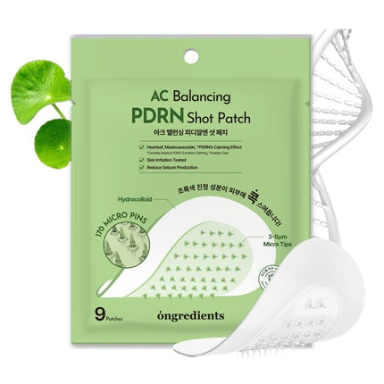 Ongredients AC Balancing PDRN Shot Patch - Pansamente pentru Acnee, 170 bucăți