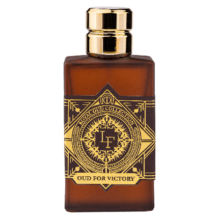 La Fede Oud For Victory Eau De Parfum, 100ml, ambalaj brun cu detalii aurii