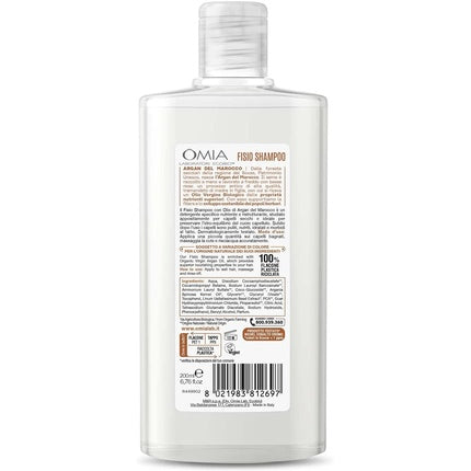 Șampon Manetti & Roberts, Omia Fisio Eco Bio, ulei de argan, 200ml