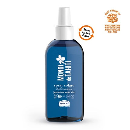 Spray Solar, Helan, Monoï de Tahiti SPF 50+, Transparent, 150ml