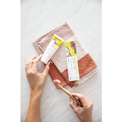 Pasta de dinti, Nordics Organic Care, Coconut Mint, fara fluor