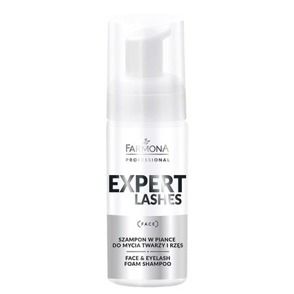 Șampon în spumă, Farmona Professional Expert Lashes Face & Eyelash, 100 ml, alb