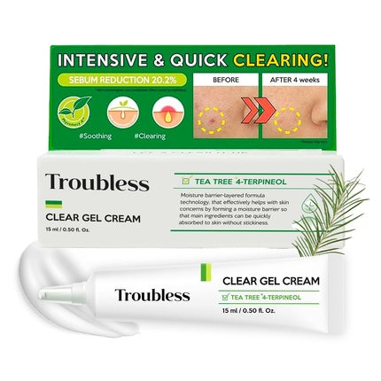 Gel Tratament Acneă Troubless Clear Gel Cream 15ml