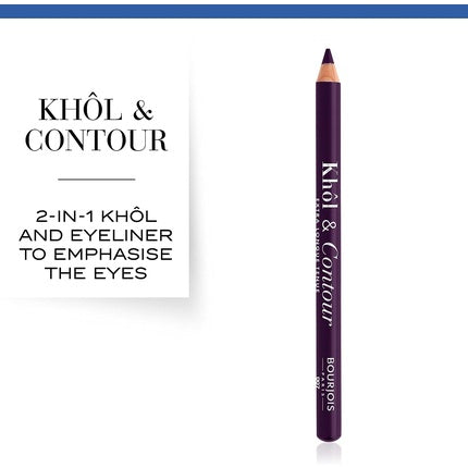 Creion contur ochi, Bourjois, Khol And Contour, mov inchis