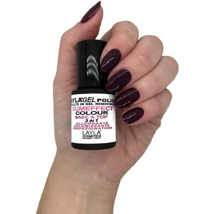 Layla Rubber Effect Gel Polish Color No 32 Purple Noire, 7.5ml