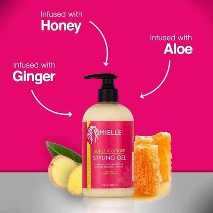 Gel de coafare, Mielle Organics, Honey and Ginger, 240g