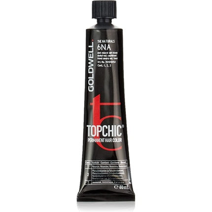 Vopsea de par, Goldwell, Topchic 6na, Saten Cenusiu Natural Inchis, 60ml