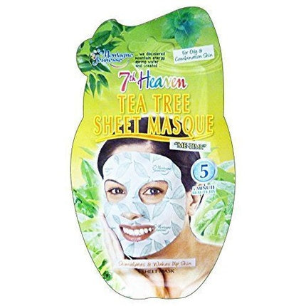 Masca pentru față 7th Heaven Tea Tree, 15ml, verde