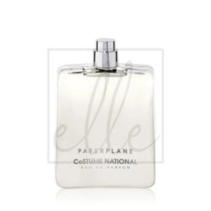 Eau de Parfum Costume National Paperplane 100ml, sticlă transparentă, capac argintiu
