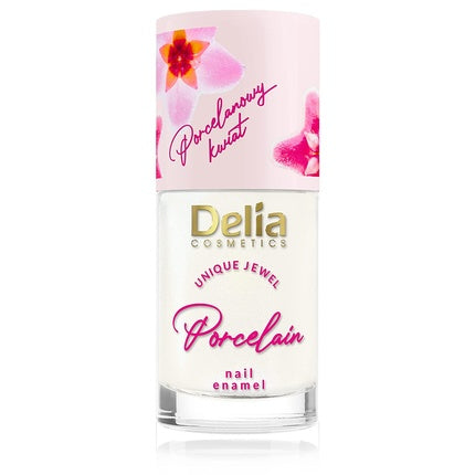 Lac de unghii Delia Cosmetics Unique Jewel, alb porțelan, 11ml