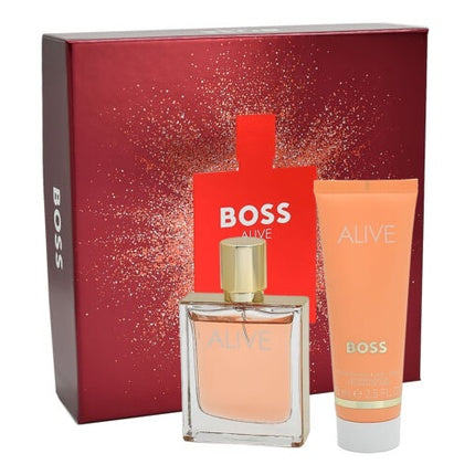 Set Parfum si Lotiune de Corp, Hugo Boss, BOSS Alive, 50ml EDP + 75ml
