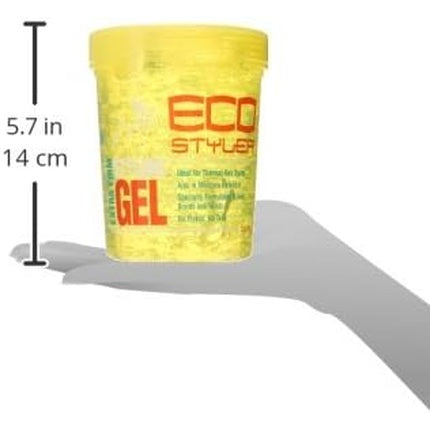 Gel de păr Eco Styler, modelare păr, 32oz, galben