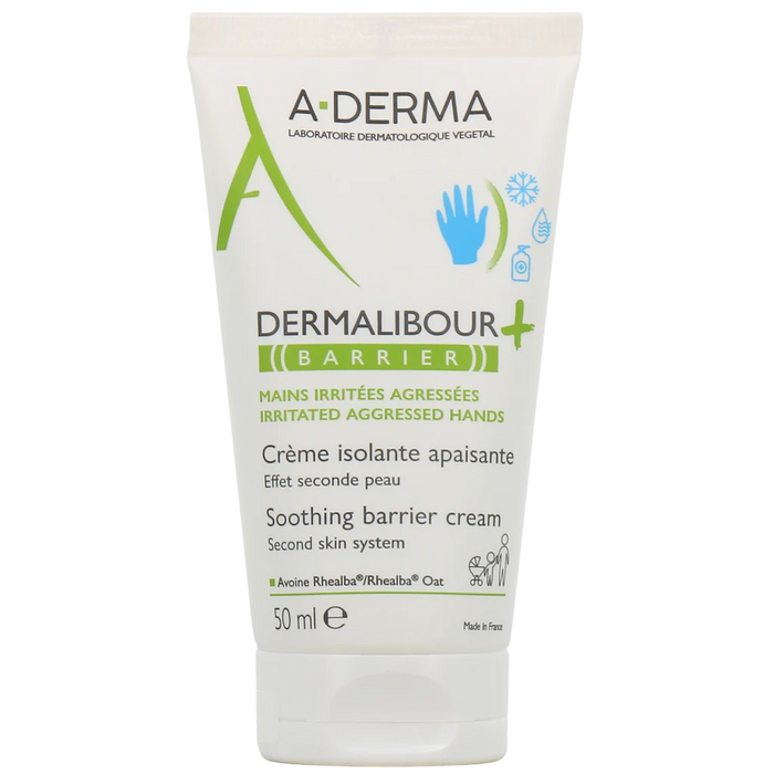 Cremă de mâini A-Derma Dermalibour+ Barrier, calmantă, protectoare, 50 ml