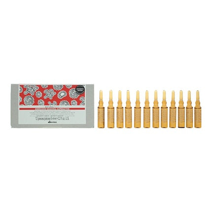 Lotion pentru scalp, Davines, Energizing Seasonal, 12x6ml, Ambalaj 12 ampule aurii