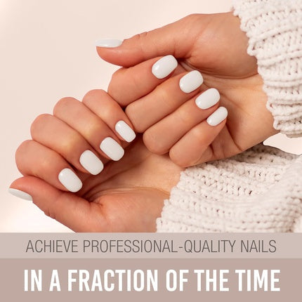 Ardell Nail Addict Gel Nail Strips, Blanc, cu finisaj lucios și rezistență până la 14 zile
