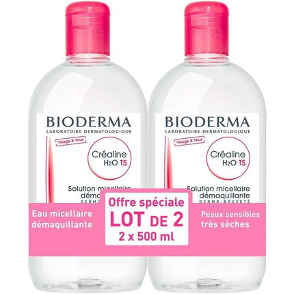 Solție Micelară Bioderma Créaline H2O, 500ml, Pentru Piele Sensibilă