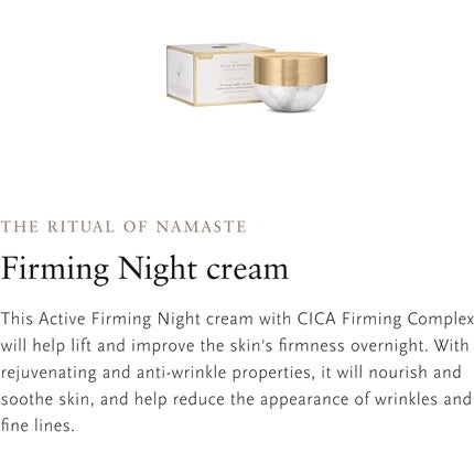Cremă de noapte, Rituals, The Ritual of Namasté, 50ml