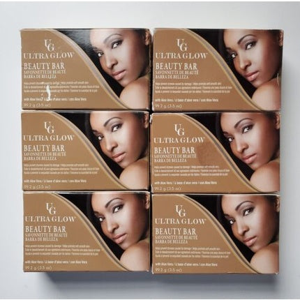 Ultra Glow Beauty Bar Soap cu Aloe Vera, 3.5oz - Pachet de 6