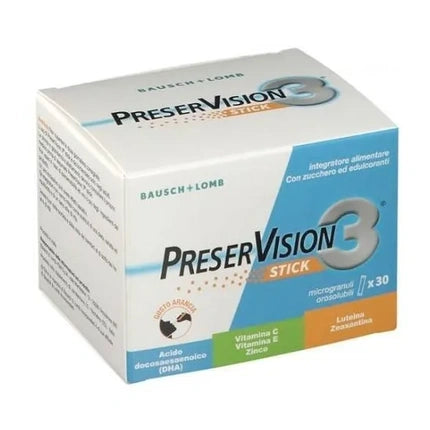 Bausch Lomb PreserVision 3 Stick, Vitamine pentru ochi, 30 buc