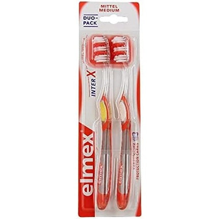 Periuță de dinți Elmex InterX Medium - Ambalaj 2 buc