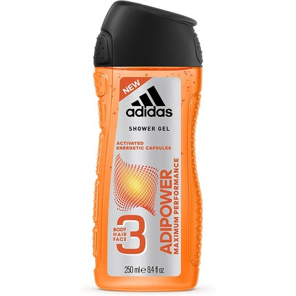 Gel de duș adidas Adipower 3-în-1, 250ml