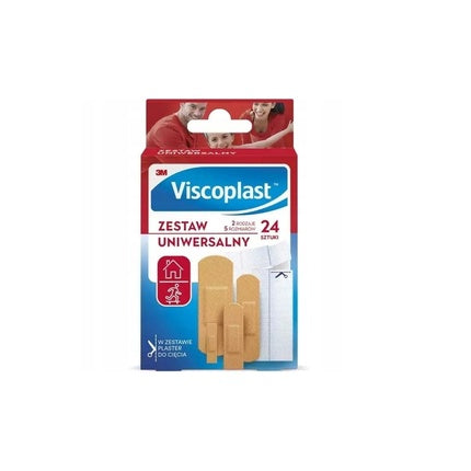 Viscoplast Set Bandaje Primul Ajutor, Universal, 24 buc