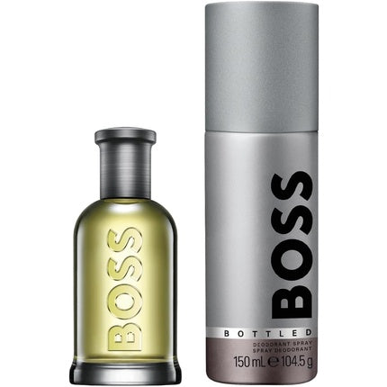 Set cadou parfum, Hugo Boss, Bottled, 50ml+150ml, negru