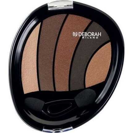 Paleta farduri ochi Deborah Milano Soft Smokey 06, 5 nuanțe