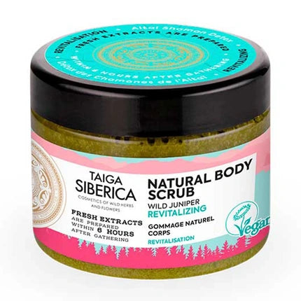 Scrub Corporal Natura Siberica Taiga Natural Body Scrub Wild Juniper Verde