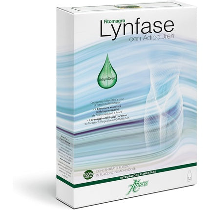 Lynfase Fitomagra, Aboca, cu AdipoDren, 12 fiole x 15g
