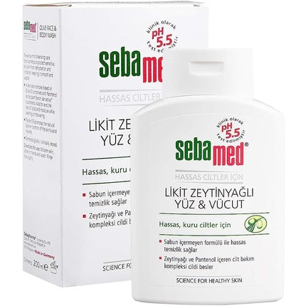 Gel de duș Sebamed, 200ml, cu măsline