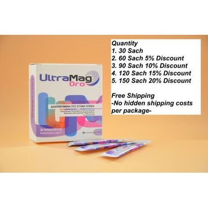 Supliment Magneziu Winmedica UltraMag, 30 plicuri