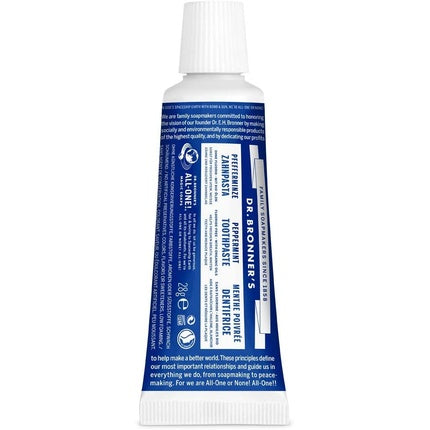 Pastă de dinți Dr. Bronner's Peppermint Travel Size, 28g