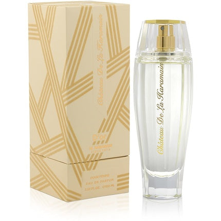 Eau de Parfum Al Haramain Chateau De La D'Or, 125ml, sticlă transparentă cu pulverizator auriu