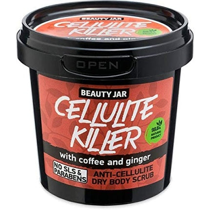 Scrub corp Beauty Jar Cellulite Killer, 150g, cafea, ghimbir