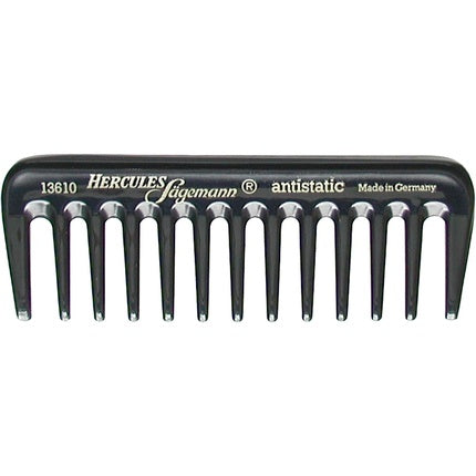 Pieptăn profesional Hercules Sägemann Styling Comb 4 Ebonite, negru, antistatic